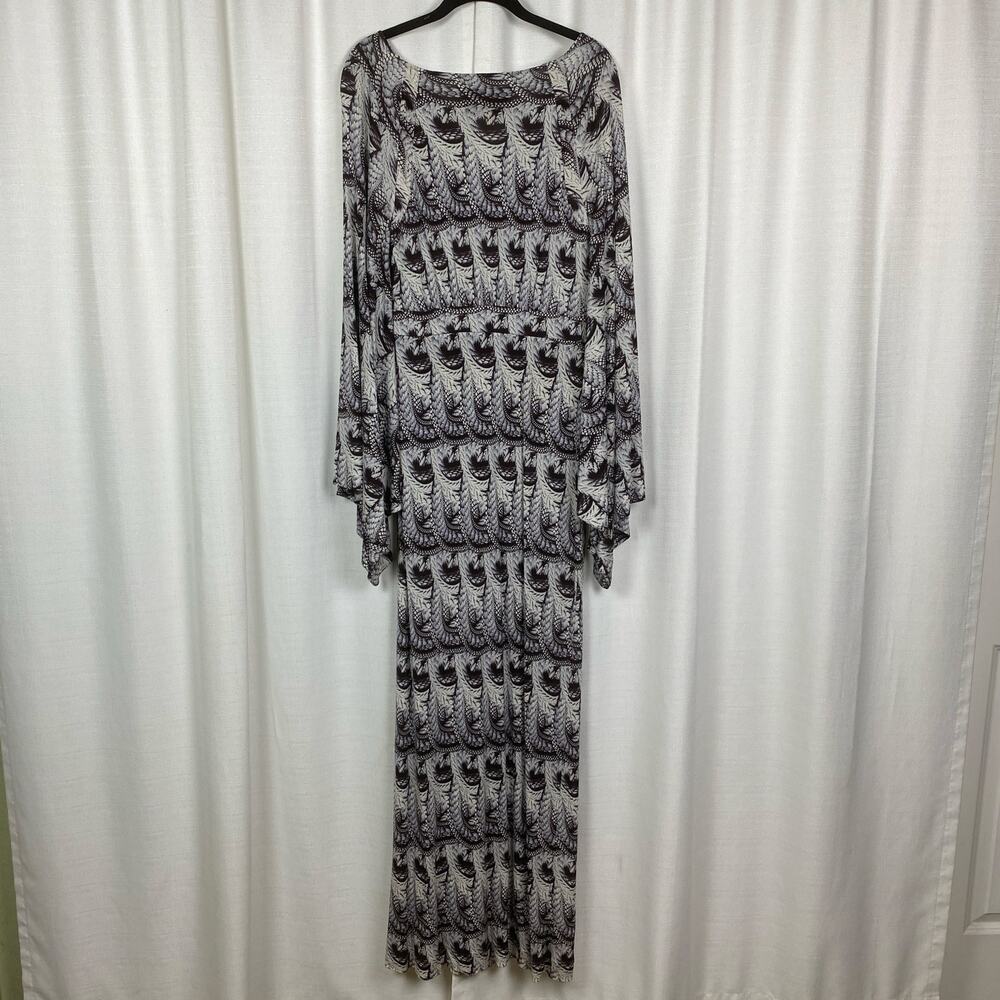 Anthropologie Leifsdottir Black Python Kimono Sle… - image 8